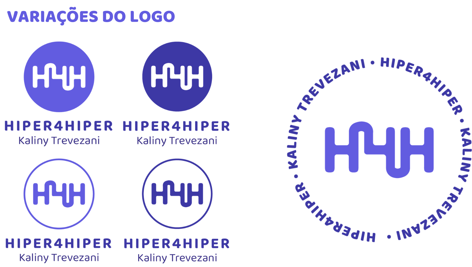 Identidade Visual - Variações do logo - HIPER4HIPER