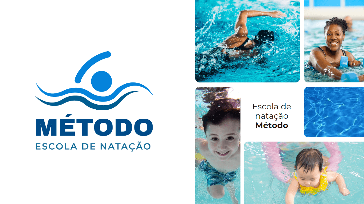 Logo Escola de Natação Médoto